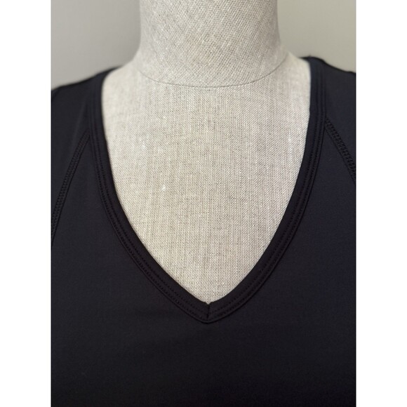 90 Degree by Reflex Women's Black Caged-Back Built-in Bra Tank Top Size L - Picture 10 of 11